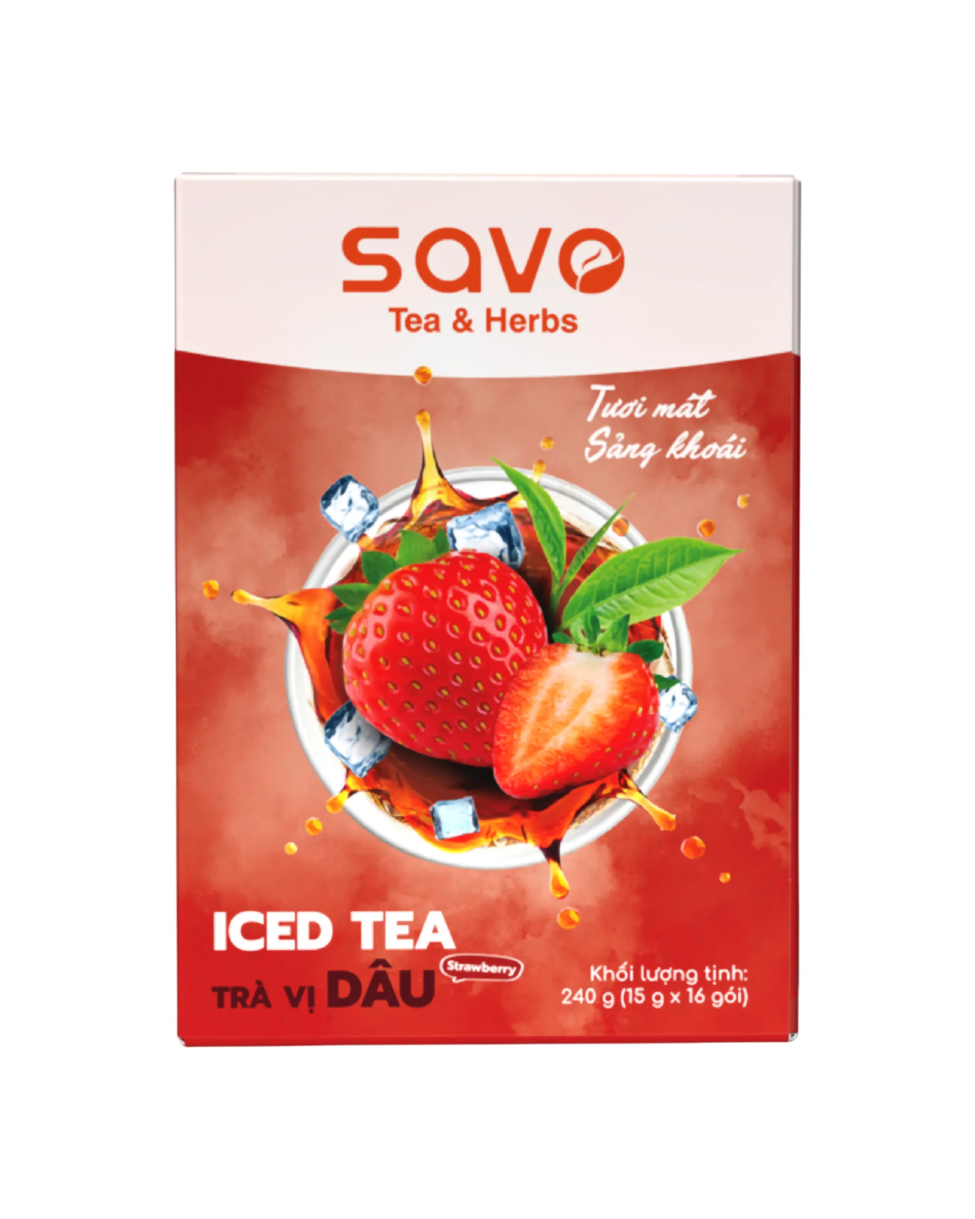Trà Hòa Tan Iced Tea Dâu - 16 Gói