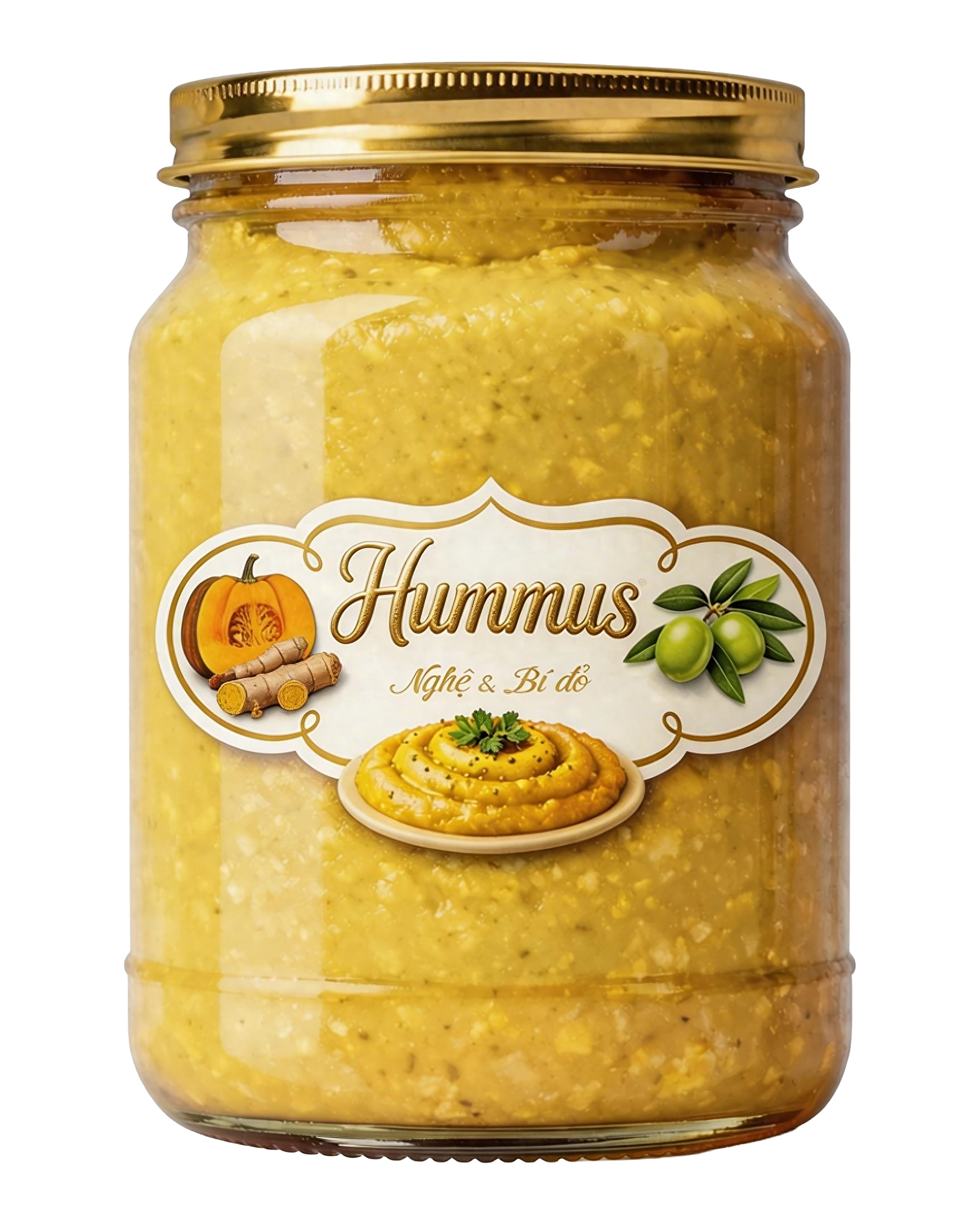 Hummus Vị Nghệ Và Bí Đỏ - 750g